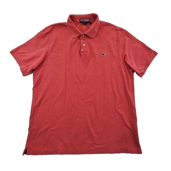 Vineyard Vines Other - Vineyard Vines Polo Shirt Men’s L Coral Slim Fit Whale Stretch Classic Cotton